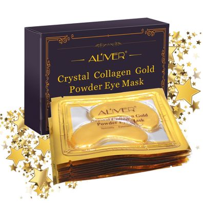 Augenpads Crystal Collagen Gold Anti Aging Anti-Falten Feuchtigkeitsmaske in Box