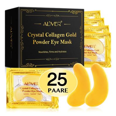 Crystal Collagen Gold Eye Mask Augenpads Anti Aging Feuchtigkeitsmaske 25x Box