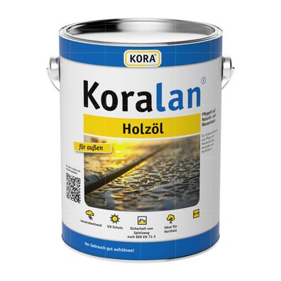 KORA Koralan Holzoel - 20 LTR Pflegeöl AUF Naturoel- UND Wasserbasis Farbwahl