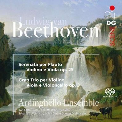 Ludwig van Beethoven (1770-1827): Serenade für Flöte, Violine, Viola op.25 - MDG -