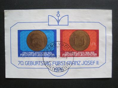Liechtenstein MiNr. 649-650 Block 10 gestempelt (AF 160)