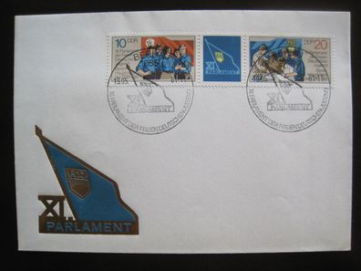 DDR MiNr. 2609-2610 Dreierstreifen Ersttagbrief (GB 1879)