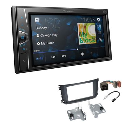 Pioneer Touchscreen Autoradio Kamera-IN für Smart ForTwo 2010-2015 schwarz
