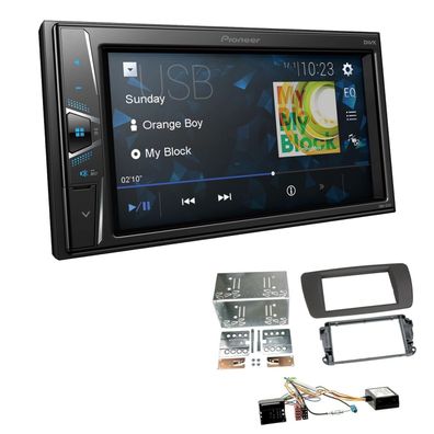 Pioneer Touchscreen Autoradio Kamera-IN für Seat Ibiza IV tuamgrau inkl Canbus