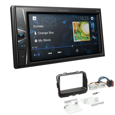 Pioneer Touchscreen Autoradio Kamera-IN für KIA Carens IV ab 2013 in schwarz