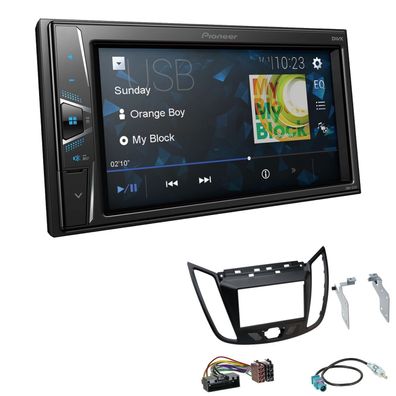 Pioneer Touchscreen Autoradio Kamera-IN für Ford Kuga II Facelift mattschwarz