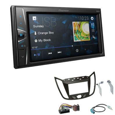 Pioneer Touchscreen Autoradio Kamera-IN für Ford Kuga II Facelift dunkelbraun