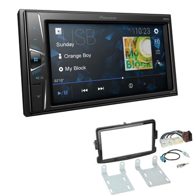 Pioneer Touchscreen Autoradio Kamera-IN für Dacia Lodgy ab 2012 piano black