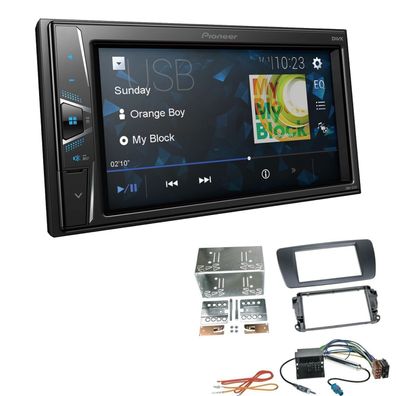 Pioneer Touchscreen Autoradio Kamera-IN für Seat Ibiza IV in azabacheschwarz