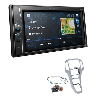 Pioneer Touchscreen Autoradio Kamera-IN für Opel Astra J ab 2009 platin