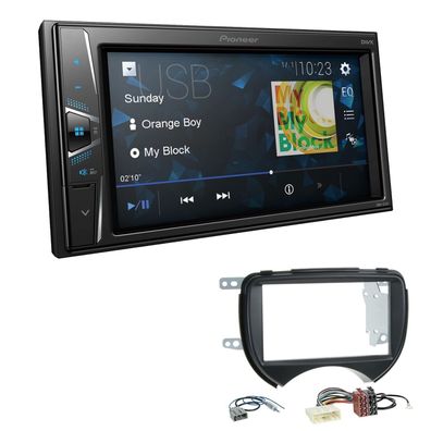 Pioneer Touchscreen Autoradio Kamera-IN für Nissan Micra IV 2010-2013 schwarz