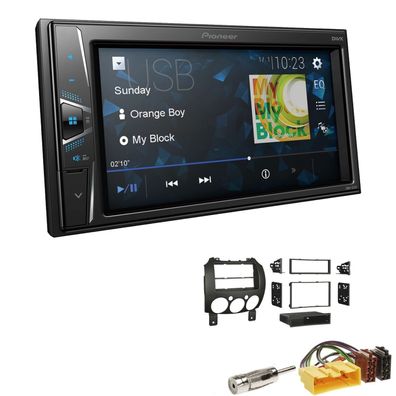 Pioneer Touchscreen Autoradio Kamera-IN für Mazda 2 ab 2007 in schwarz