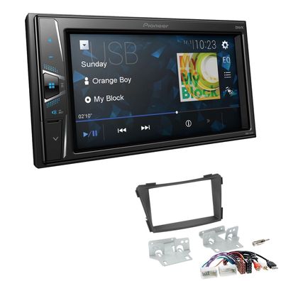 Pioneer Touchscreen Autoradio Kamera-IN für Hyundai i40 schwarz matt