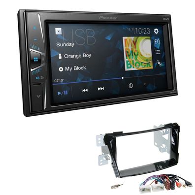 Pioneer Touchscreen Autoradio Kamera-IN für Hyundai i40 ab 2011 piano black