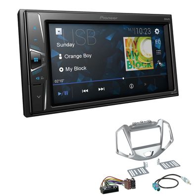 Pioneer Touchscreen Autoradio Kamera-IN für Ford EcoSport ab 2014 silber