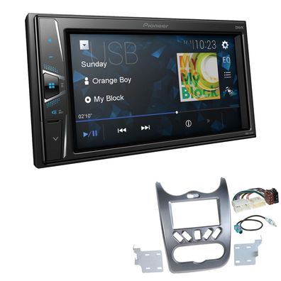 Pioneer Touchscreen Autoradio Kamera-IN für Dacia Logan 2008-2011 anthrazit