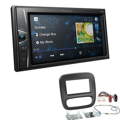 Pioneer Touchscreen Autoradio Kamera-IN für Opel Vivaro ab 2014 schwarz