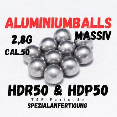 25x Aluminiumkugeln Munition HDR50 & HDP50 & TR50 T4E Cal. 50 Industrie Qualität