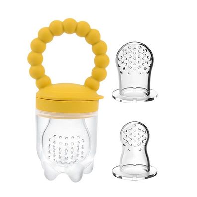 SCRTD Feldflasche Fruchtsauger Baby,1 Stück Kleinkind Fruchtsauger, Beißring BPA frei