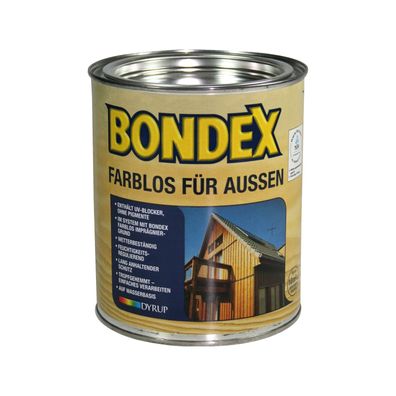 BONDEX Farblos FÜR AUSSEN - 2.5 LTR (FARBLOS) UV-Blocker Holzlasur Wetterschutz