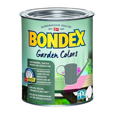 BONDEX GARDEN COLORS - 0,75 LTR Wetterschutzfarbe Holzfarbe Holzpflege