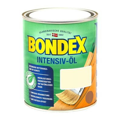 BONDEX Intensivöl - 0.75 LTR UV-Schutzöl Holzpflege Holzschutz Holzöl Möbelöl