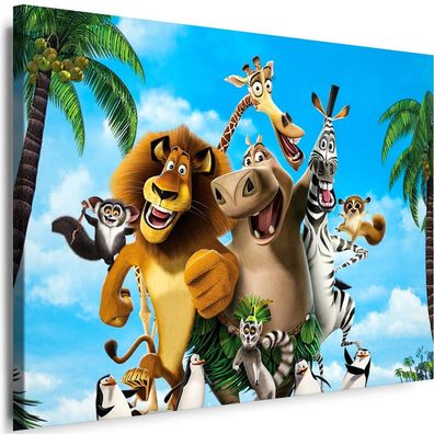 Bilder Madagascar Cartoons film Leinwandbilder Xxl Wandbilder