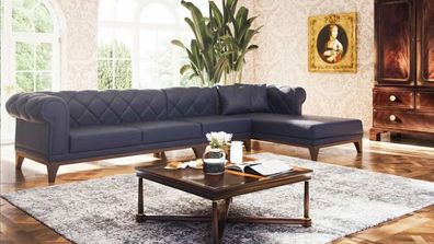 Ecksofa L Form Sofa Couch Chesterfield Polster Textil Couchen Luxus Möbel