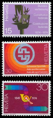 Schweiz 1974 Nr 1039-1041 postfrisch S2D4076