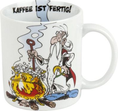 Kaffeebecher, Kaffeetasse, Kaffeepot, Becher Asterix - "Miraculix - Kaffee ist fertig