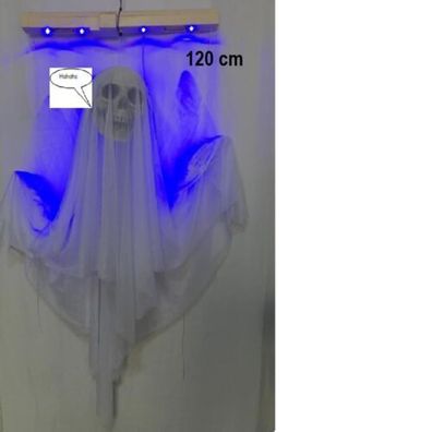 Animierter Geist mit LED, Dekoration Halloween, Fasching, gruseln, 16530