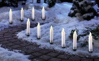 LED Solarleuchte Kerzen Dekoration Garten Romantische Deko nicht nur an Weihnac