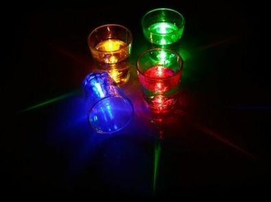 LED Schnapsglas Gläser 2x 2er Set 14203 Schnapskrug Trinkglas Party Glas