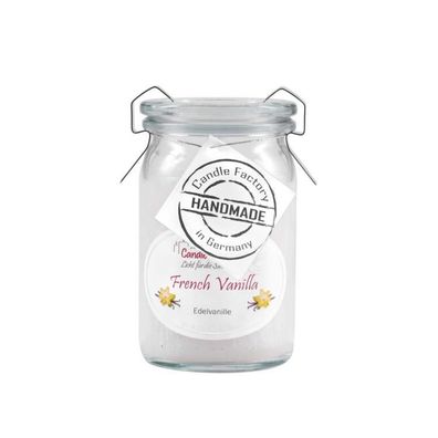 Candle Factory Baby-Jumbo Duftkerze im Weckglas, French Vanilla, 308-033 1 St