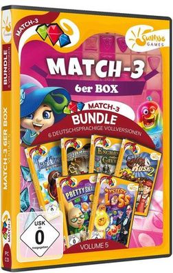 Match 3 6-er Box Vol. 5 PC Sunrise - Sunrise - (PC Spiele / Sammlung)