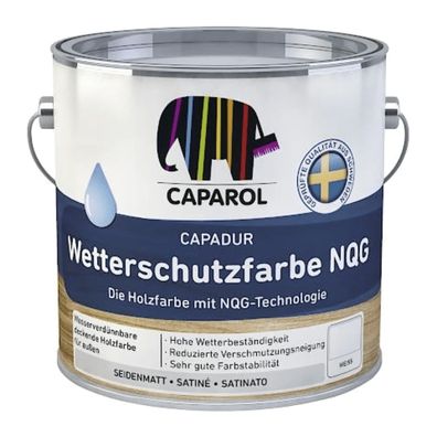 Caparol Capadur Wetterschutzfarbe NQG - 2.5 LTR Holzfarbe Aussenfarbe