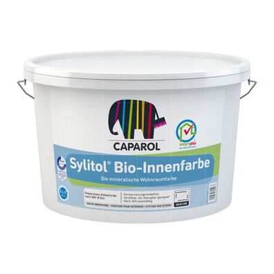 Caparol Sylitol Bio-Innenfarbe 12.5 LTR Silikatfarbe ideal für Allergiker WEISS