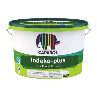 Caparol Capagreen INDEKO-PLUS 5 Liter WEISS hochdeckende Premium Innenfarbe