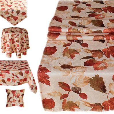 Herbst Blätter Heimtextilien Jacquard Tischdecke Kissenhülle Decke Kissen Pflege