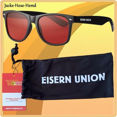 1. FC Union Berlin Sonnenbrille Brille Schwarz Eisern Union Lizenzprodukt NEU