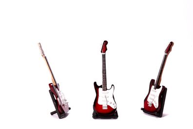Miniatur E-Gitarre XS rot St Rock SB mini Deko Gitarre aus Holz 22cm