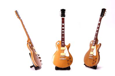 Miniatur E-Gitarre Les Paul XL satin Gold Standart LDT mini Deko Gitarre aus ...