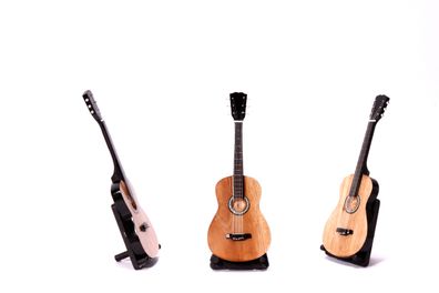 Miniatur klassische Gitarre XS natur satin akustik mini Deko Gitarre aus Holz 22cm