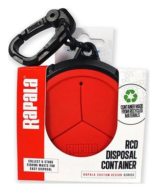 Rapala Disposals Container - Schnur- und Abfallcontainer für unterwegs mit Karabiner