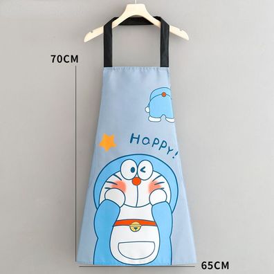 Doraemon Neckholder Grillschürze Küche BBQ Cafe Staubdicht Olfest Schürze mit Taschen