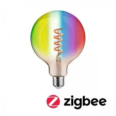 Paulmann 29162 Filament 230V Smart Home Zigbee LED Globe G125 E27 470lm RGBW