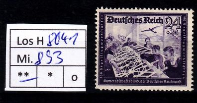 Los H8041: Deutsches Reich Mi. 893 * *