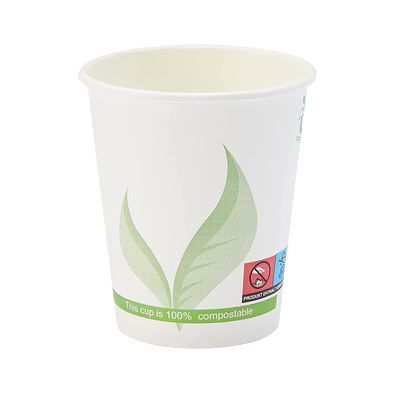Pappbecher Kaffeebecher für Heißgetränke, 225 ml kompostierbare Becher 250 Stück