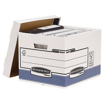 Archivbox Fellowes 0026101 System Standard, Maße: 33,3 x 28,5 x 38 cm, 10 Stück