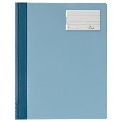Schnellhefter Durable 2500, A4 Überbreite, aus Hartfolie, blau